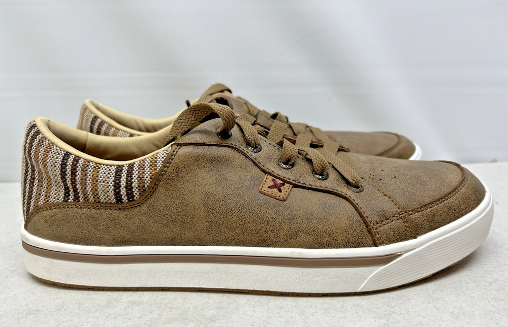 TWISTED X Men's 11.5 M Casual Shoes Size Lace Up Leather Brown Bomber MCA0055